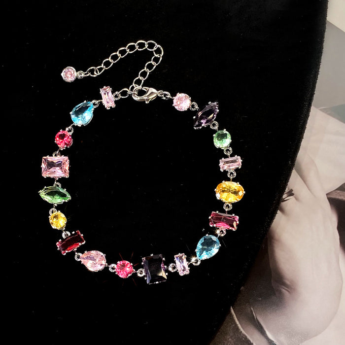 Wholesale Pink four-leaf clover necklace,  earrings,  and bracelet