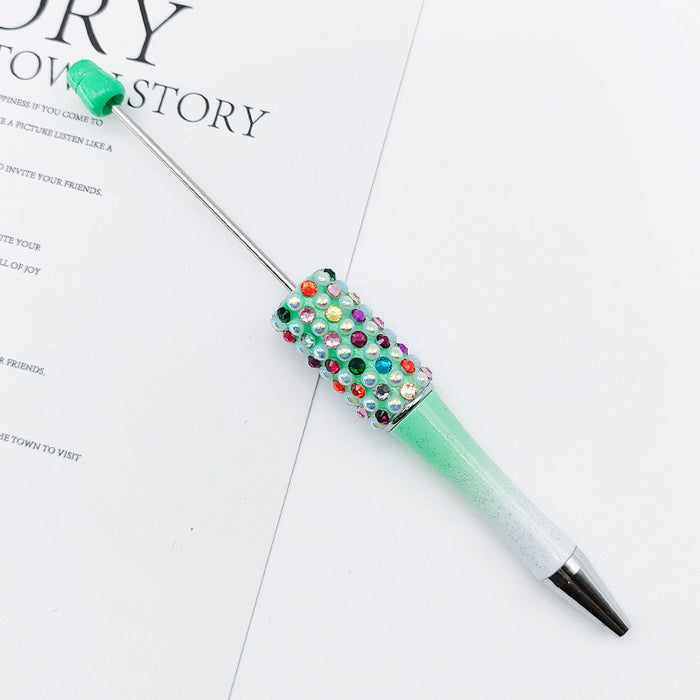 Wholesale Beadable Pens Gradient Color Candy Applied Diamond Pearl Beadable Pen JDC-PN-ShuY008