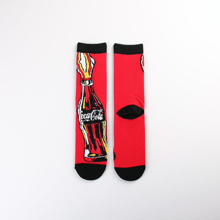 Wholesale Cartoon Polyester Mid Tube Socks (F) JDC-SK-JieQ001