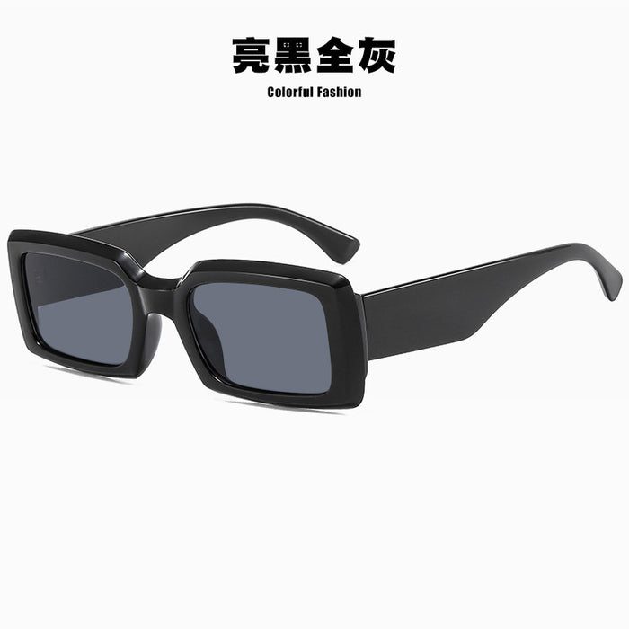 Wholesale avocado green Sunglasses Personalized Hip Hop Sunglasses Trendy Square