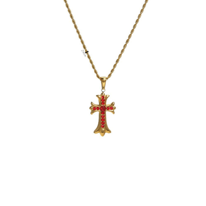 Wholesale Twisted-Chain Necklace with Cross Necklaces