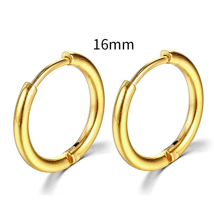 Wholesale Hot Selling Stainless Steel Earrings New Round Earrings for Men European and American Body Piercing Accessories JDC-ES-YaChen010