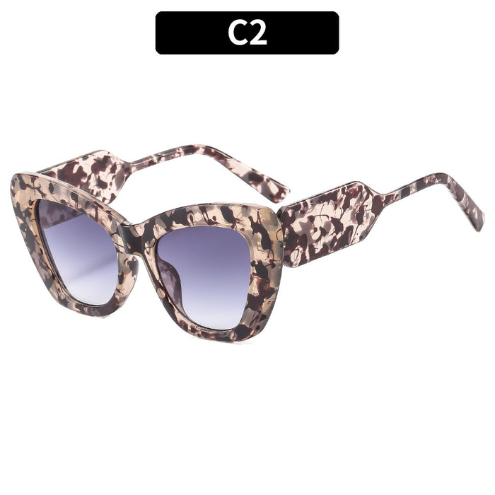 Wholesale PC Color Matching Cat Eye Sunglasses JDC-SG-XIa054