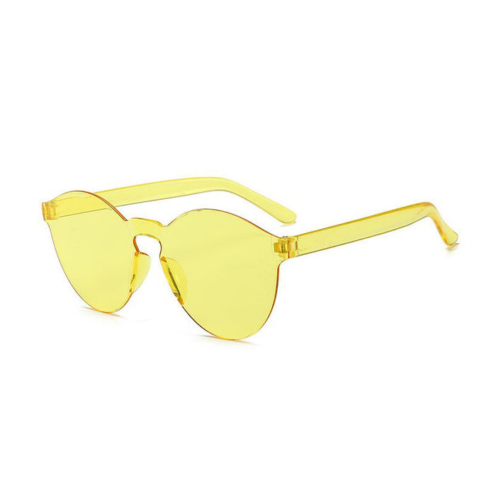 Wholesale Glasses Fashion Sunglasses Transparent Integrated Frameless Sunglasses