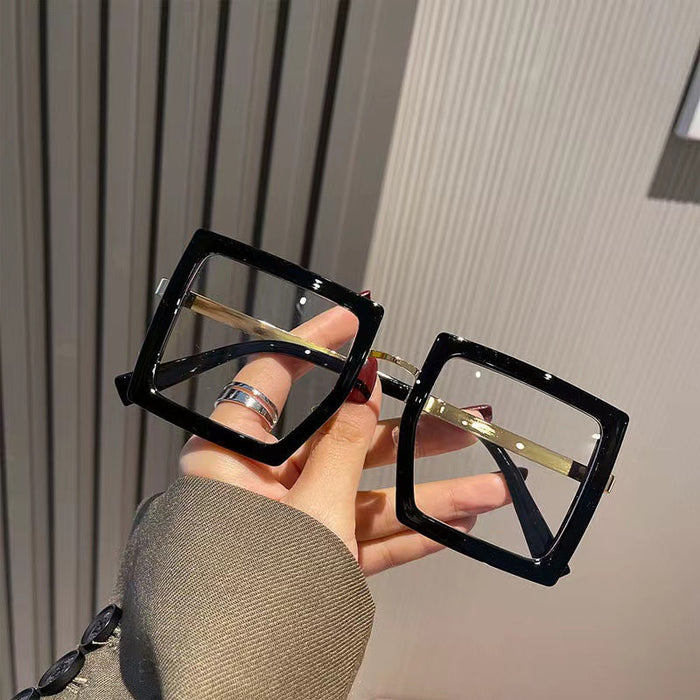 Wholesale large frame square Anti blue light Sunglasses frame female
