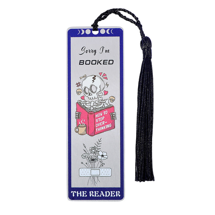 Wholesale Skull Design Cultural and Creative Stainless Steel Reading Bookmark