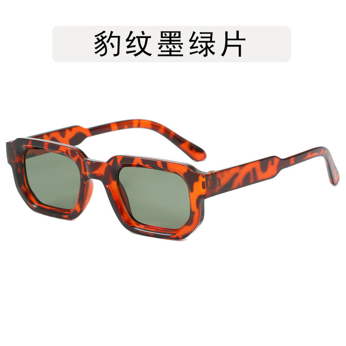 Wholesale Square frame sunglasses, new retro polygon sunglasses, simple and high-end fashion glasses