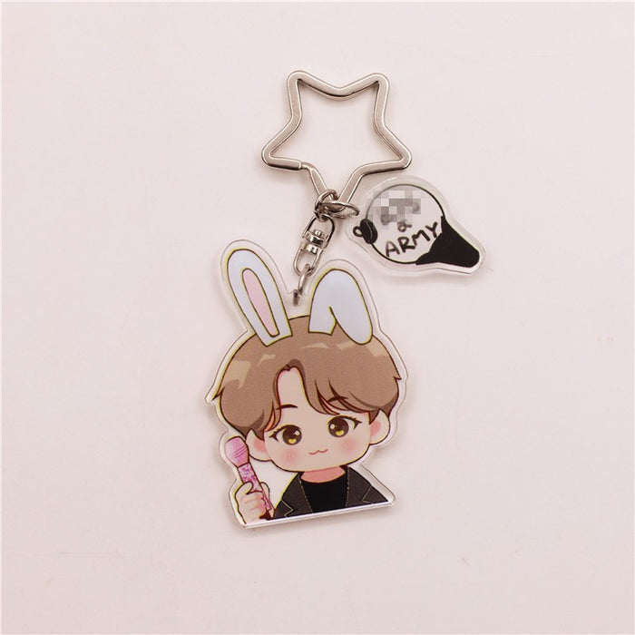 Wholesale Cartoon Acrylic Keychain JDC-KC-HanTian019