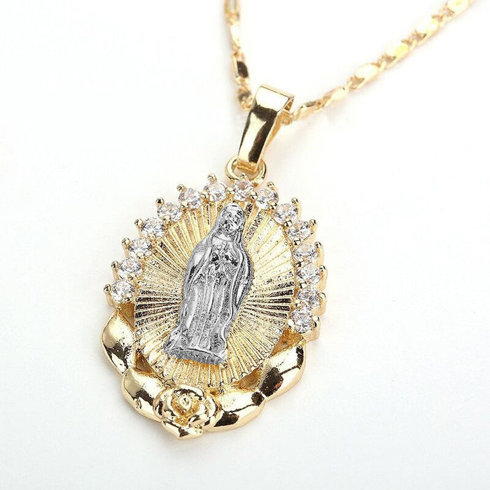 Wholesale Madonna Fashion Alloy Pendant Necklace