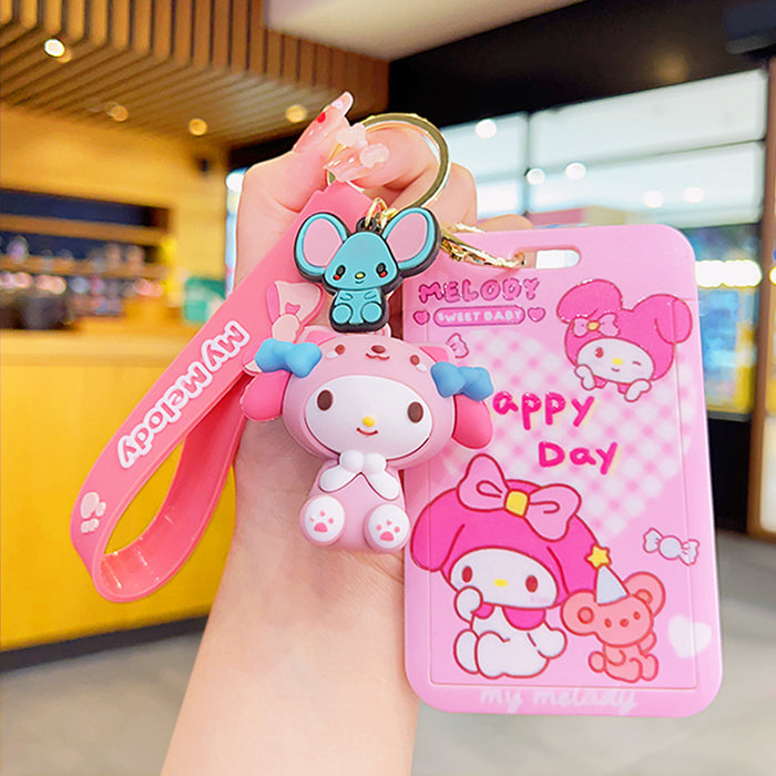 Wholesale Cartoon Silicone Card Holder Keychain JDC-KC-KuM007