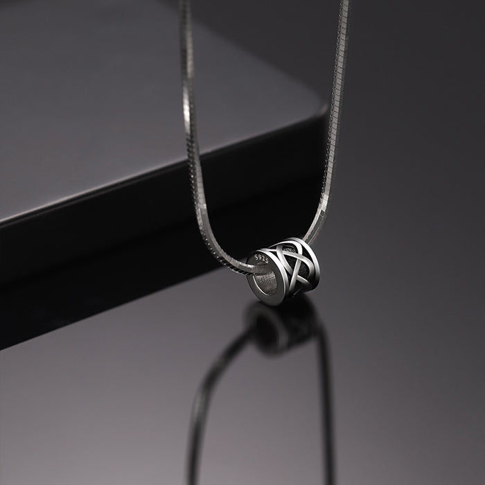 Wholesale Necklace for men, niche snake bone chain, small waist necklace, simple men's pendant