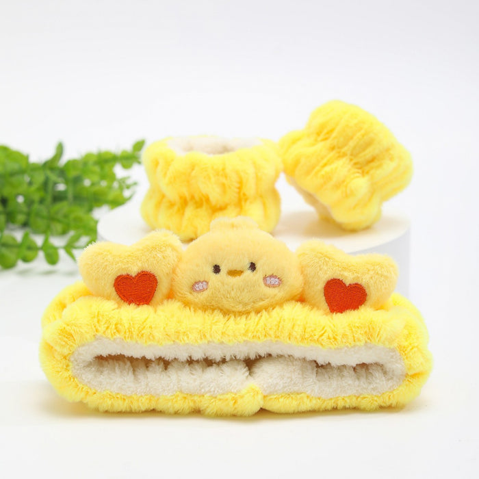 Wholesale Cute cartoon animal face wash headband