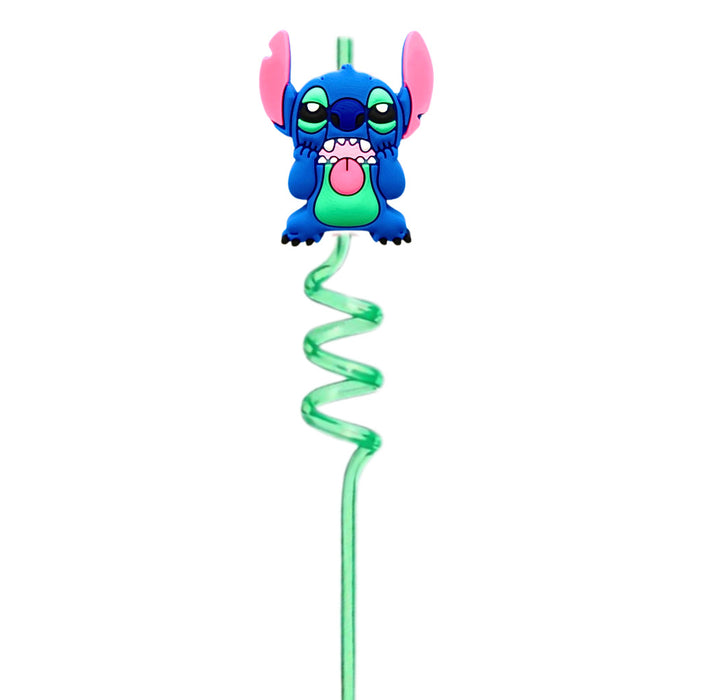 Wholesale Colorful spiral curved straw, environmentally friendly creative cartoon curved straw, party plastic straw, spot wholesale