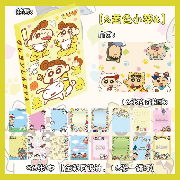 Wholesale 5pcs Cartoon Hand Ledger Cute Animation Journal Color Page Notepad