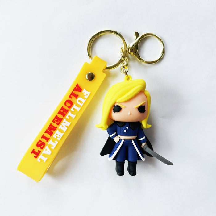 Wholesale PVC Cartoon Silicone Keychain JDC-KC-WuYi100