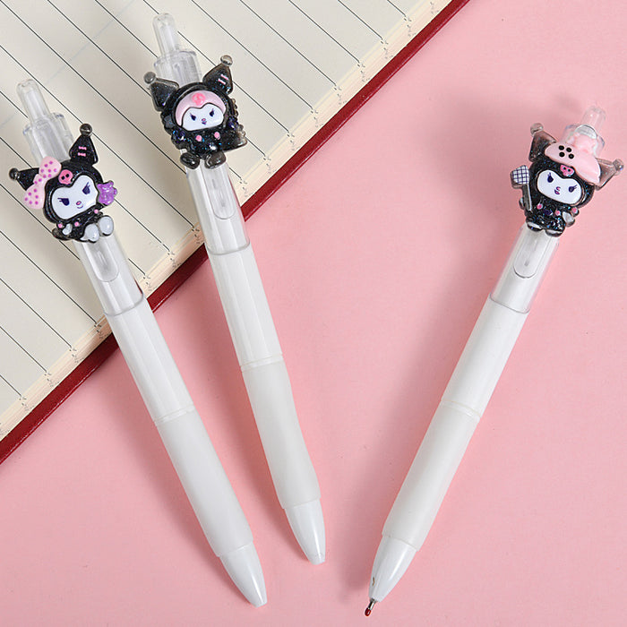 Wholesale 36pcs/ box Cute Cartoon Laser Press Pen  Gel Pen Black