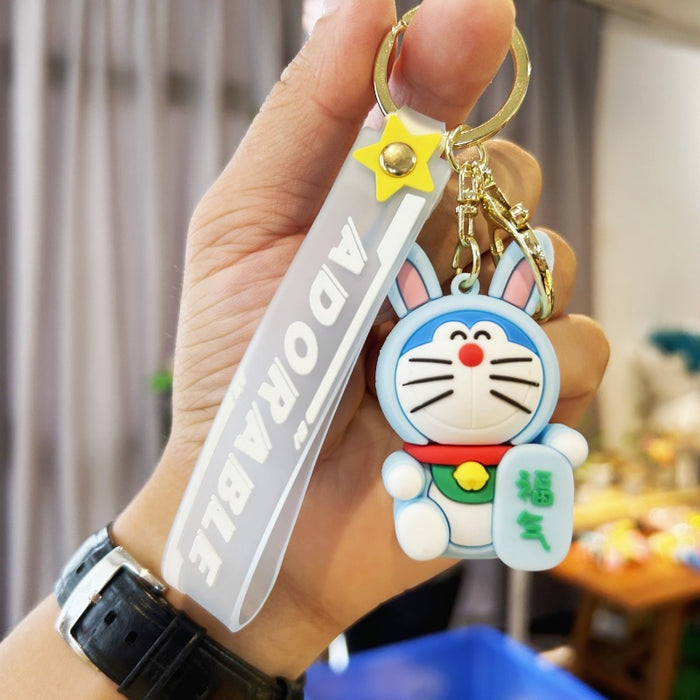 Wholesale PVC Cartoon Doll Keychain JDC-KC-WuYi186