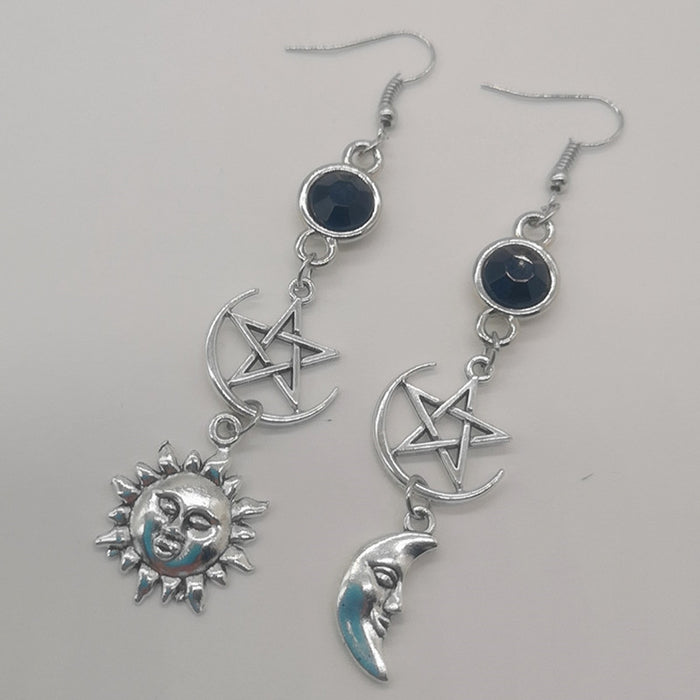 Wholesale Gothic Pentagram Sword Dagger Alloy Earrings JDC-ES-LCR002