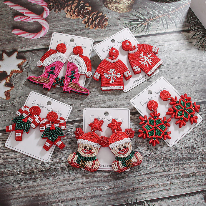 Wholesale Christmas tree  earrings  jewelry