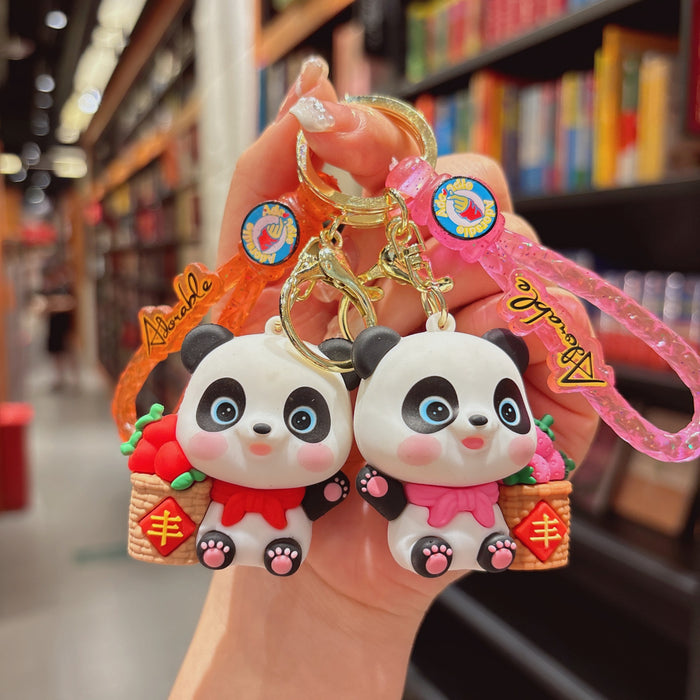 Wholesale  panda key chain pendant bag key chain small pendant