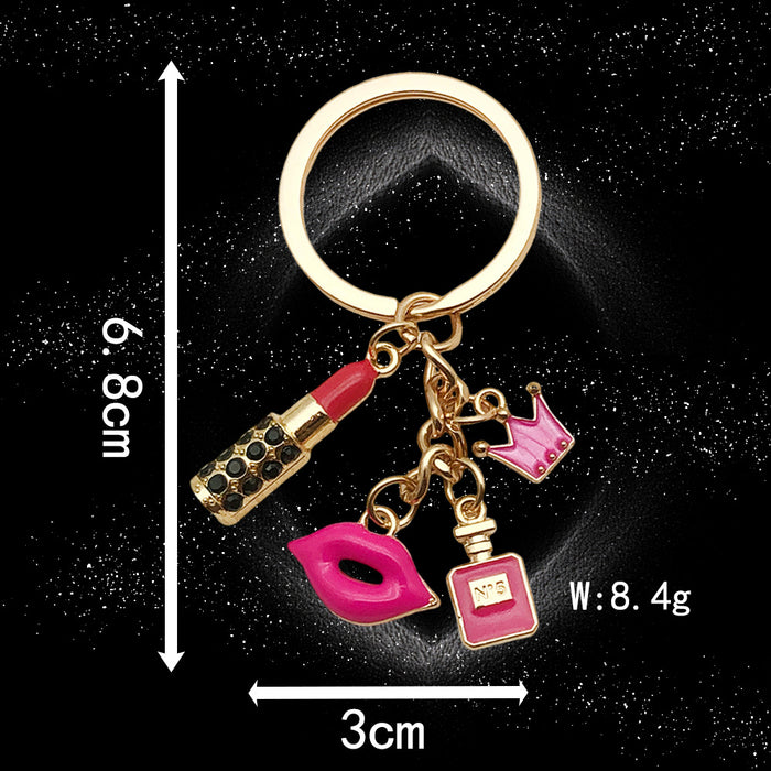 Wholesale Antique silver enamel metal keychain