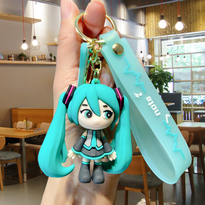 Wholesale PVC Cartoon Cute Doll Keychain JDC-KC-Yid026