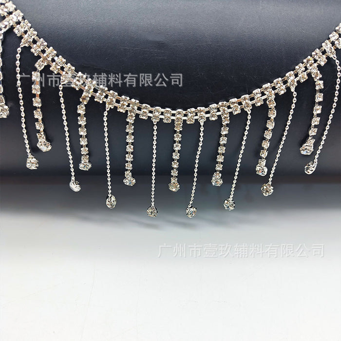 Wholesale DIY Crystal Tassel Rhinestone Chain Clothing Accessories