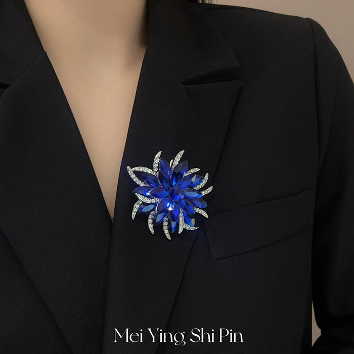 Wholesale Crystal Brooch Women's Diamond-encrusted Corsage Pin Accessories