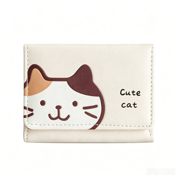 Wholesale Big Ear Dog Cute Cartoon Small Wallet Cute Large Capacity Three-fold Internet Popular Short Wallet MOQ≥2
