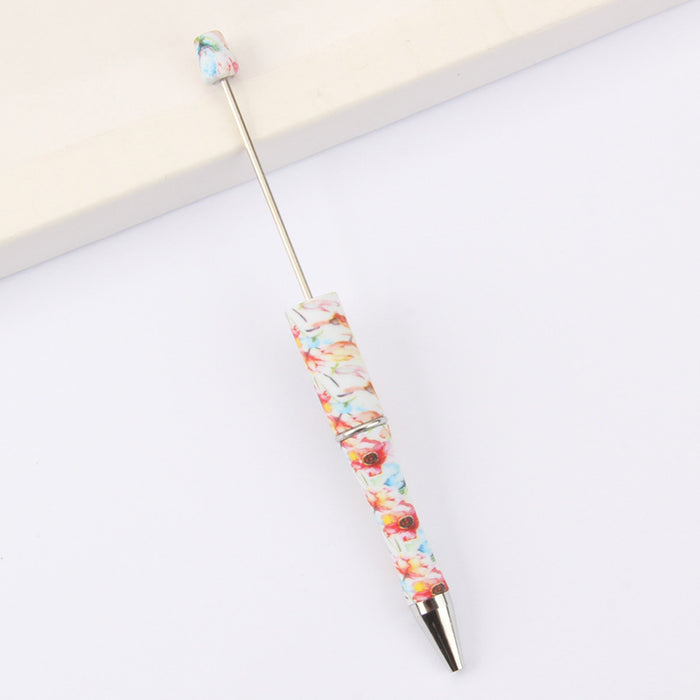 Wholesale DIY Beadable Pens  Cow Leopard Print  DIY for Beaded Plastic Pen JDC-PN-JinBN001