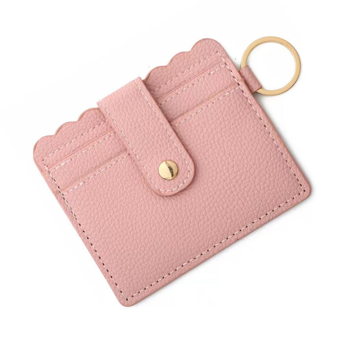 Wholesale Leopard Print Cow Print Plaid PU Leather Card Holder Keychain JDC-KC-HTong001