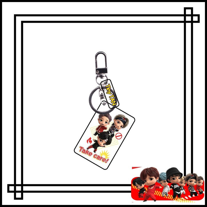 Wholesale Cartoon Double Layer Transparent Acrylic Keychain JDC-KC-YaQ004