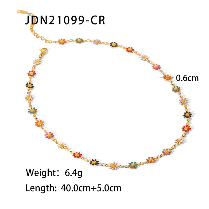Wholesale Bohemian Clavicle Chain Stainless Steel Necklace