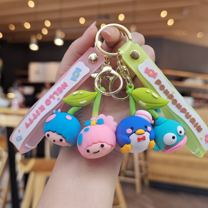 Wholesale Cartoon Silicone Doll Keychain JDC-KC-ZhuoRan023