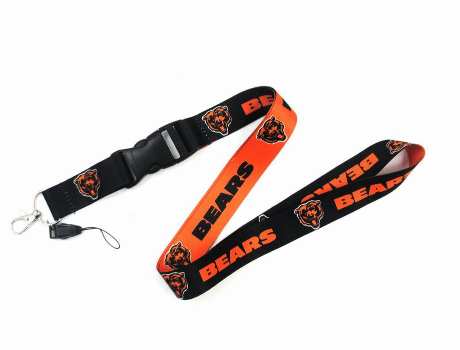 Wholesale Heat transfer rugby team mobile phone sling buckle Lanyard Keychain