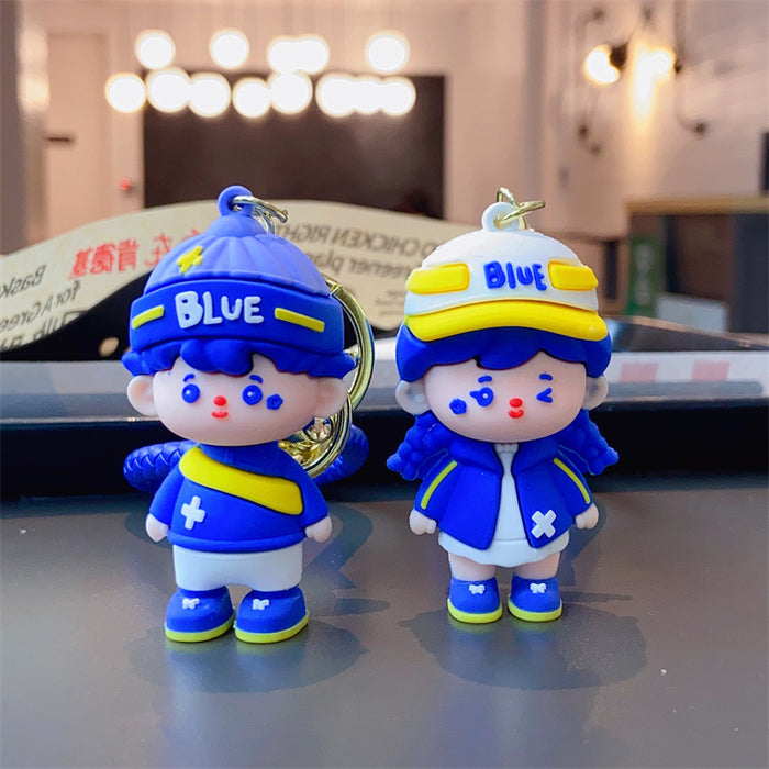 Wholesale Cartoon Klein Blue Keychain JDC-KC-Many003