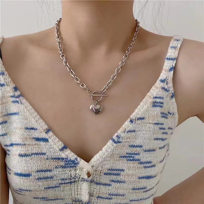 Wholesale Necklace, titanium steel, high-end sweater, chain jewelry, light luxury, versatile jewelry