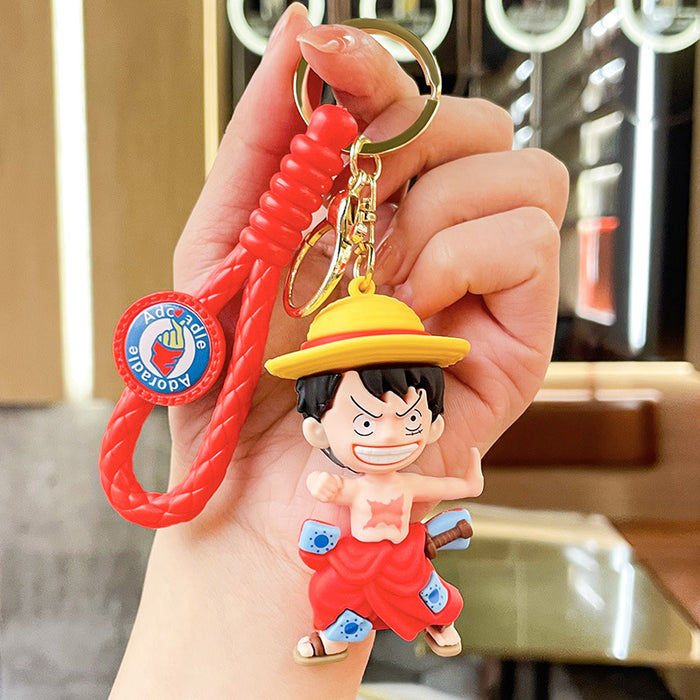 Wholesale Creative Cartoon 3D Doll Silicone Keychain JDC-KC-BenX007