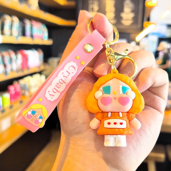 Wholesale  Silicone Keychain Cartoon Pendant Car Key Accessory