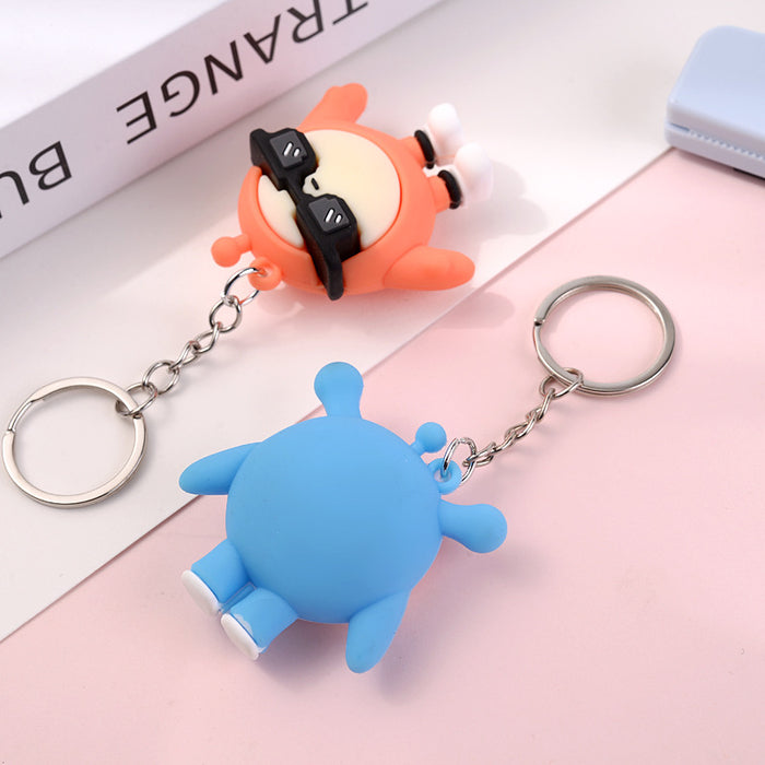 Wholesale key chain diy soft rubber decorations doll bag small pendant Primary School gift Cartoon Doll