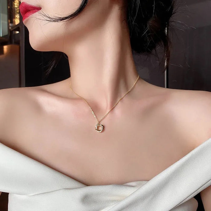 Wholesale Necklace Women's Diamond-encrusted Boudoir Collarbone Chain