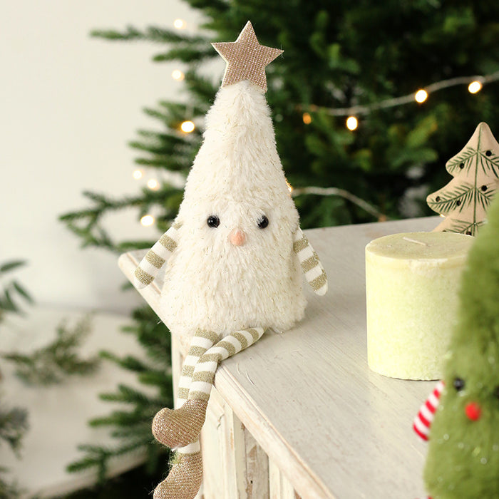 Wholesale Christmas Decorations Cute Plush Christmas Tree Doll Home Party Doll Ornaments