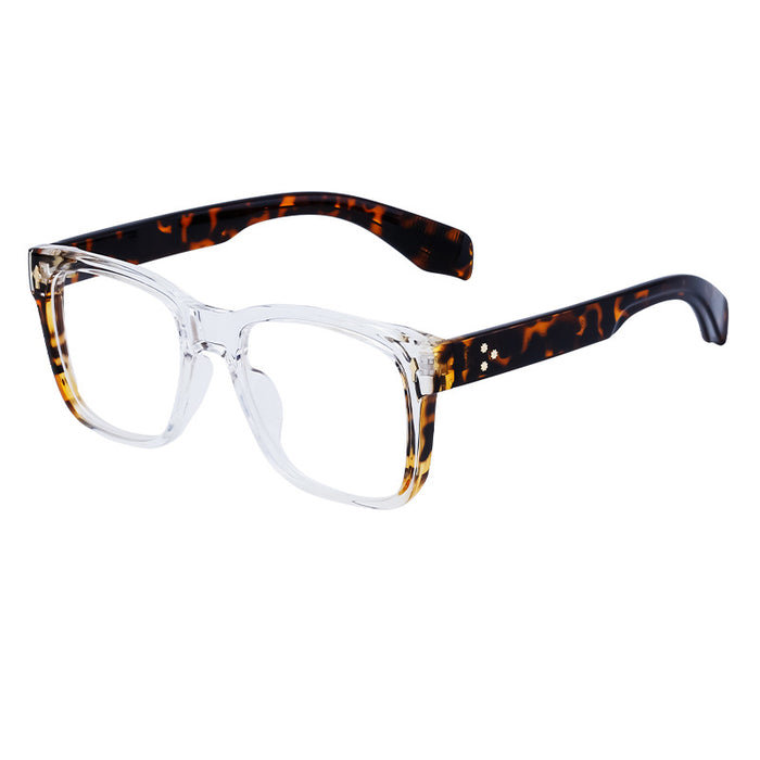 Wholesale Retro square frame glasses frame can be paired with myopia glasses and flat lenses