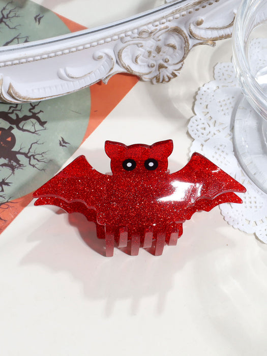 Wholesale  Acrylic Hair Claw Clip For Women Creative Pumpkin Ghost Bat Shark Design Fashion Accessory Resale