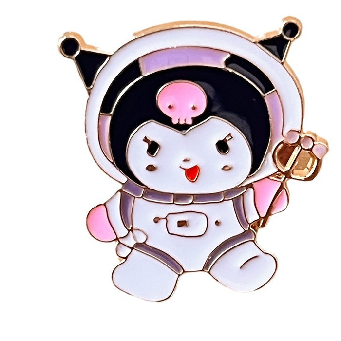 Wholesale High end, niche metal brooch, cartoon badge, cute student clothing accessories