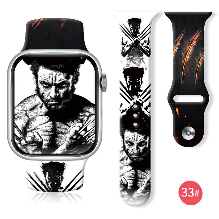 Wholesale Printed Silicone Watch Strap JDC-WD-NuoQi025