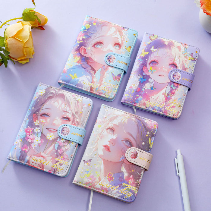 Wholesale Creative Trendy PU Leather Journal Notebook with Magnetic Closure Boutique Pocket Notepad MOQ≥2