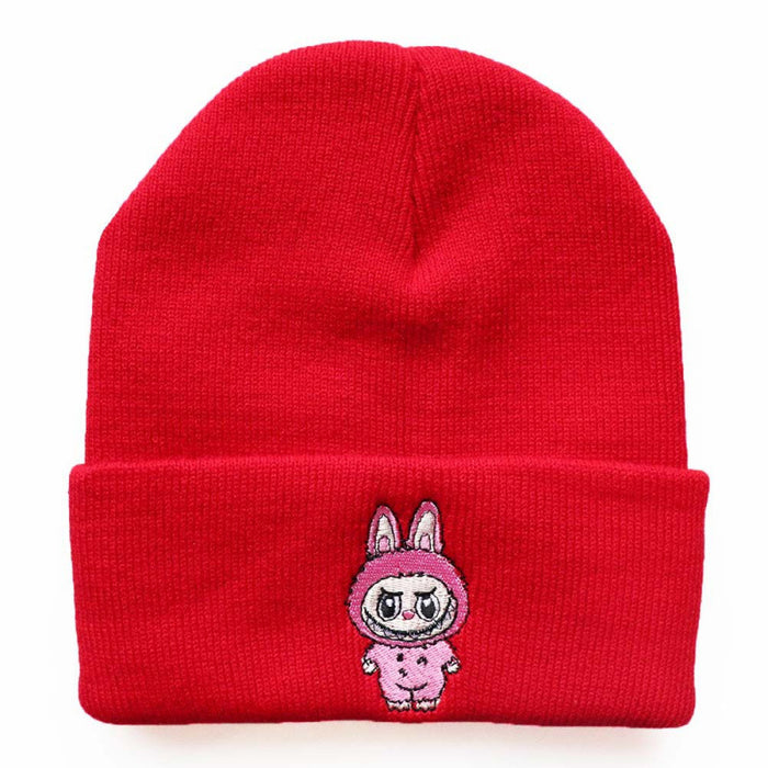 Wholesale Cartoon wool hat embroidered knit hat
