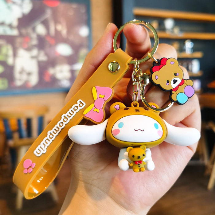 Wholesale Cartoon Doll Rubber Keychain JDC-KC-Tingm025