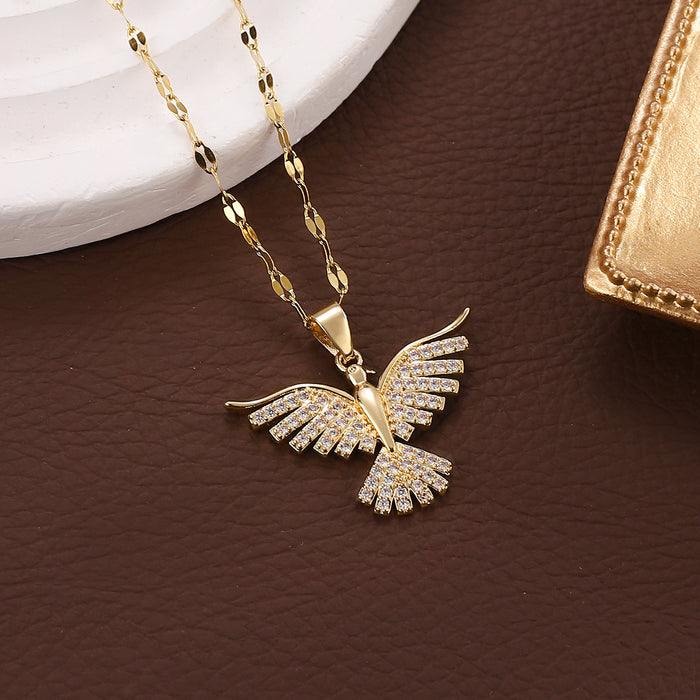 Wholesale Phoenix wings necklace diamond net red clavicle chain jewelry